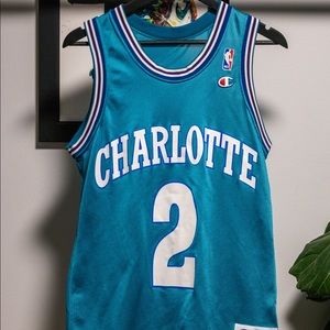 Larry Johnson Charlotte Hornets Vintage Jersey